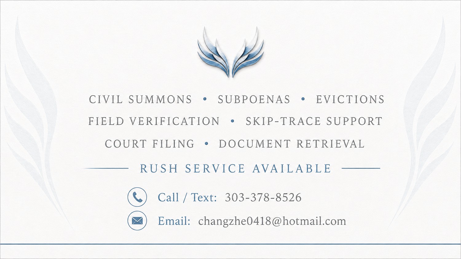 Valkyrie Research LLC services business card preview